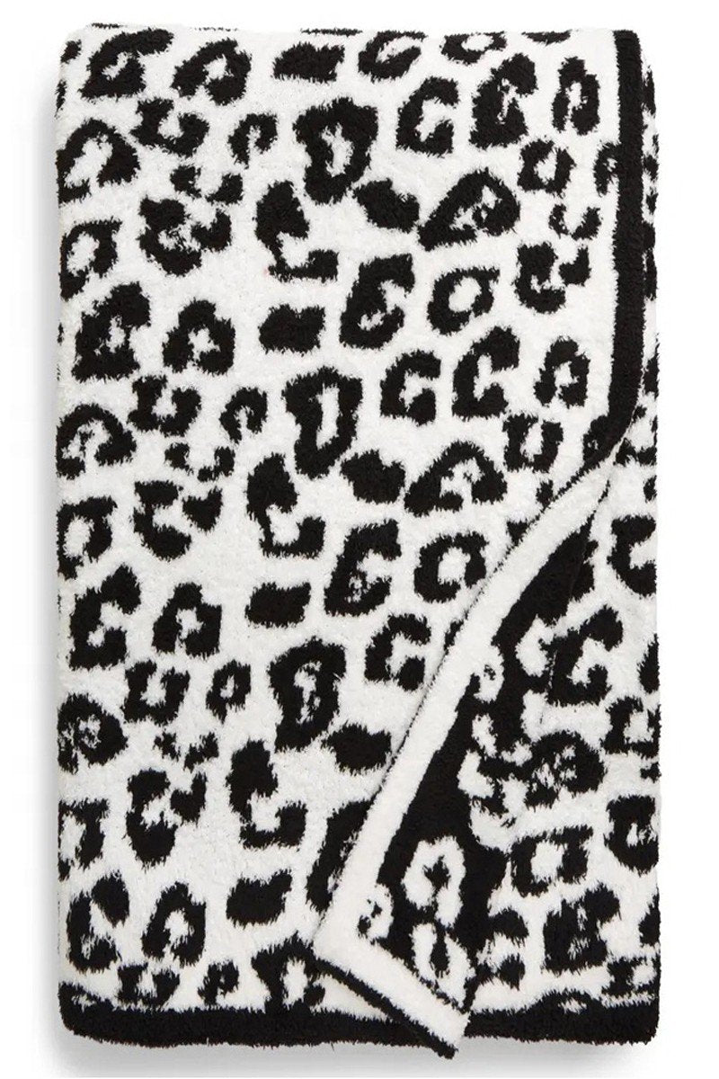 LEOPARD FLEECE FLUFFY BLANKET, – 39.3″ X 47.2″, – 550g