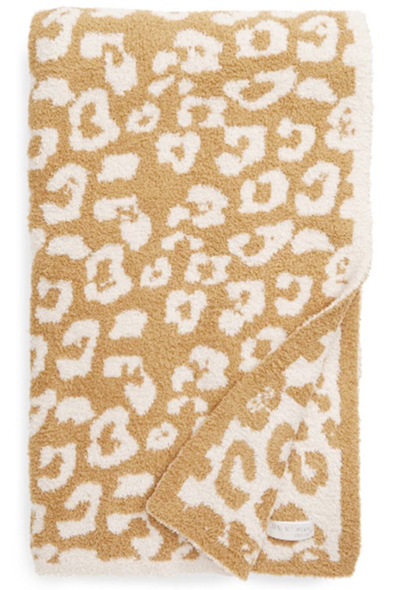 LEOPARD FLEECE FLUFFY BLANKET, – 39.3″ X 47.2″, – 550g