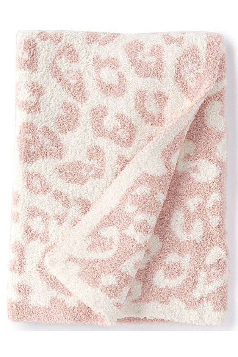 LEOPARD FLEECE FLUFFY BLANKET, – 39.3″ X 47.2″, – 550g