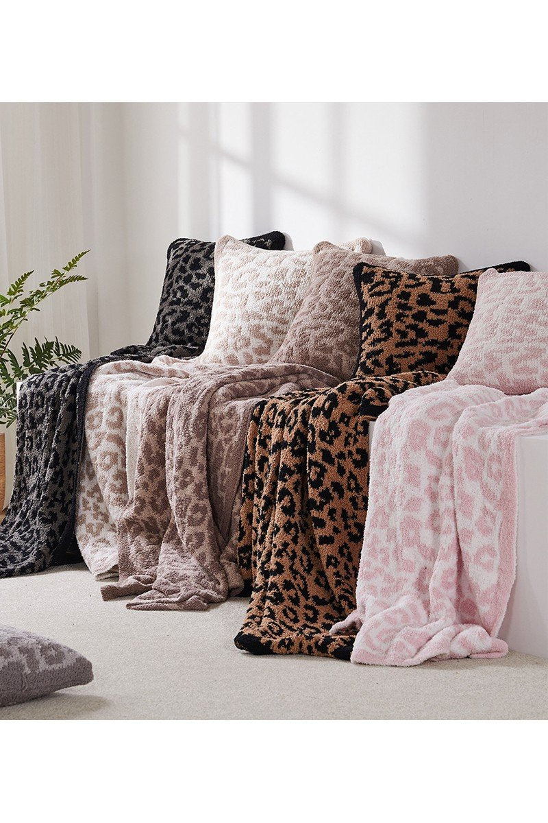 LEOPARD FLEECE FLUFFY BLANKET, – 39.3″ X 47.2″, – 550g