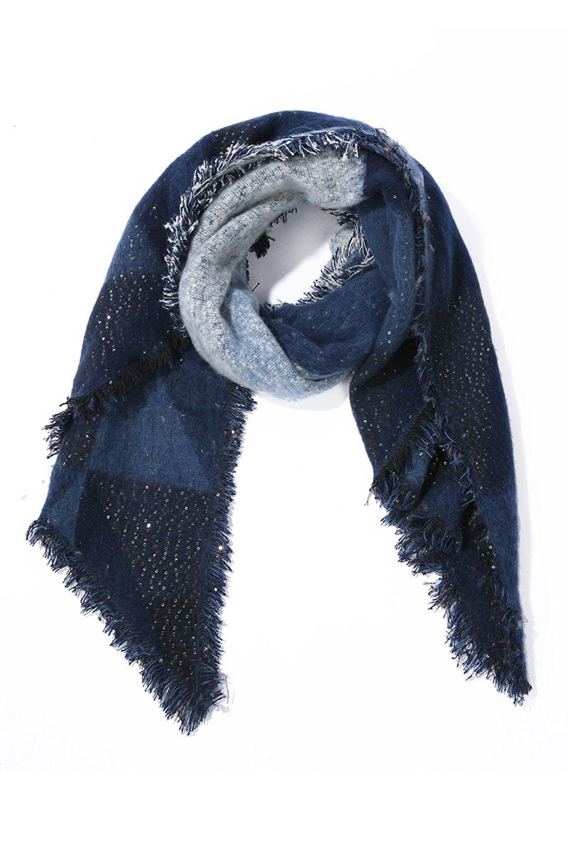 LOZENGE PATTERN DANDY SCARF, (L)74.8″ (W)25.6″