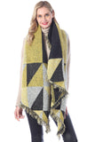 LOZENGE PATTERN DANDY SCARF, (L)74.8″ (W)25.6″