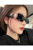 WIDE FRAME SQUARE SUNGLASSES