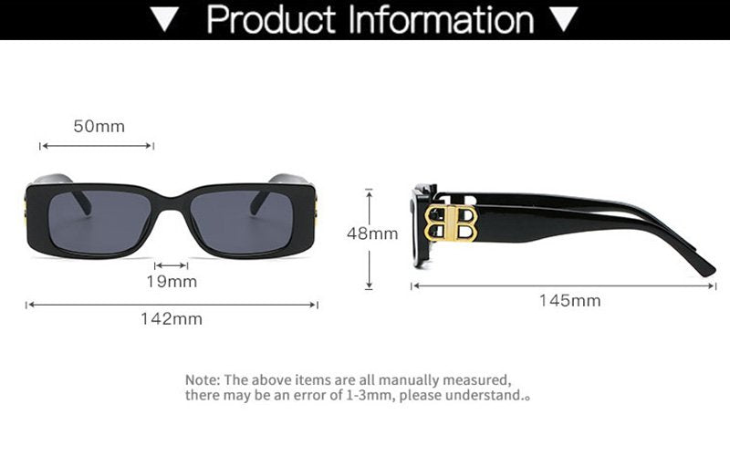 WIDE FRAME SQUARE SUNGLASSES