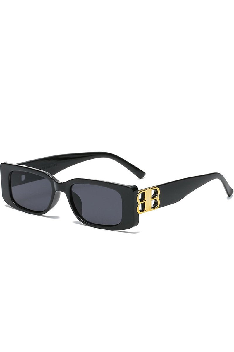 WIDE FRAME SQUARE SUNGLASSES