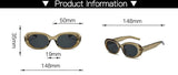 WIDE FRAME ROUND FASHION SUNGLASSES