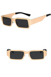 STEEL SKIN METAL SQUARE SUNGLASSES