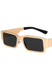 STEEL SKIN METAL SQUARE SUNGLASSES