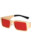 STEEL SKIN METAL SQUARE SUNGLASSES