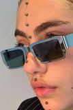 STEEL SKIN METAL SQUARE SUNGLASSES