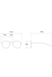 STEEL SKIN METAL SQUARE SUNGLASSES