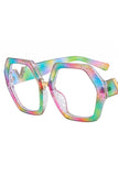 WOMEN GEOMETRIC FRAME EYEGLASSES