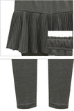 BASIC WARM RUFFLED SKIRT LEGGINGS - Doublju