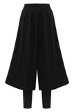 TWO PIECE WIDE LEG PANTS AND LEGGINGS - Doublju