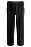 HIGH WAIST WINTER WOOLEN DANDY SLACKS PANTS - Doublju