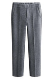 HIGH WAIST WINTER WOOLEN DANDY SLACKS PANTS - Doublju