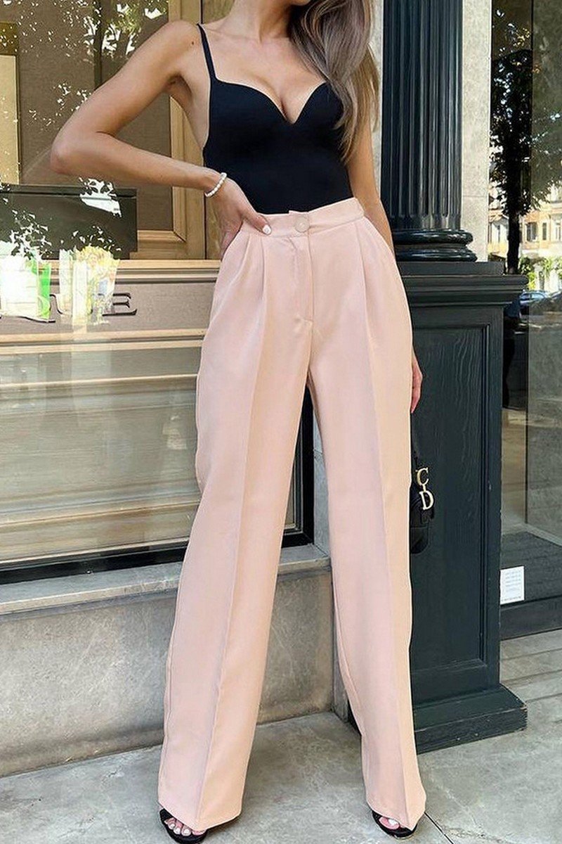 WOMEN LONG STRAIGHT LET DAILY WORK OFFICE PANTS