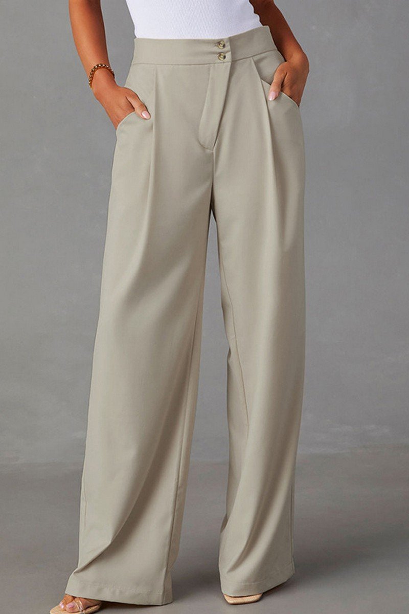 WOMEN SEMI FORMAL STRAIGHT LEG OFFICE SUIT PANTS