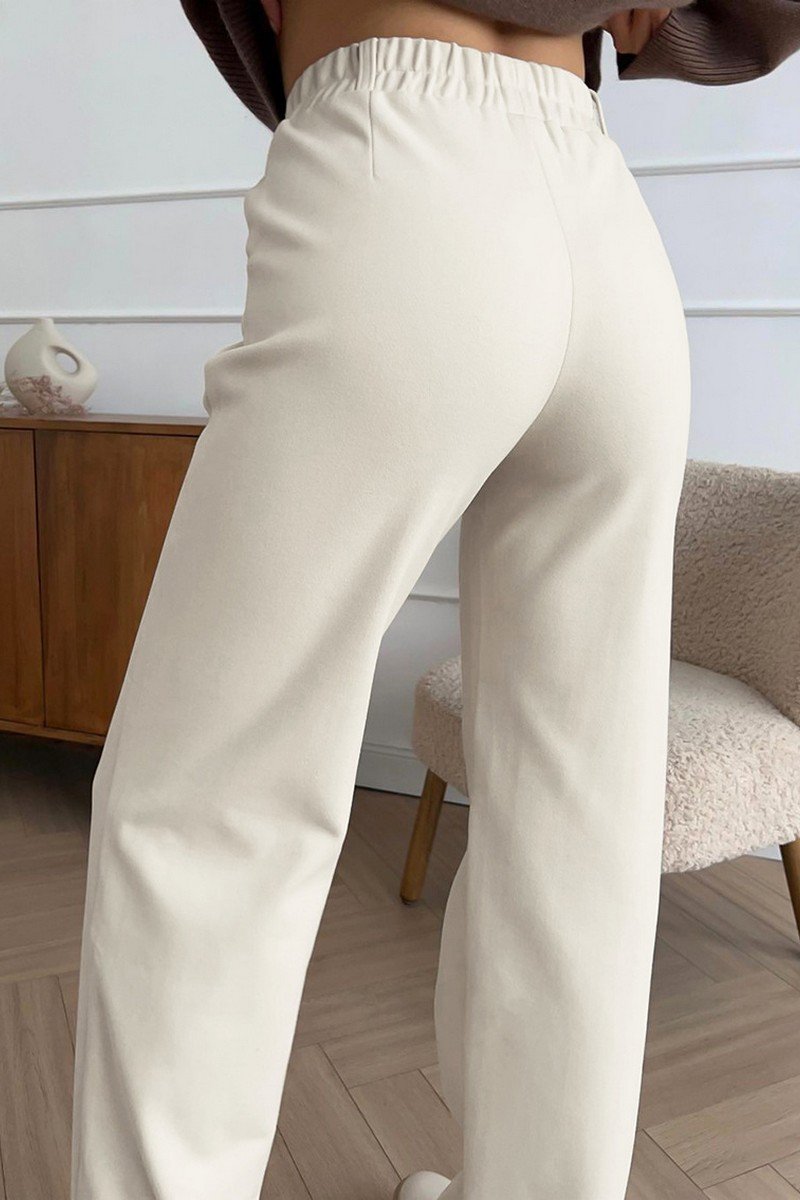 WOMEN COZY ELASTIC WAIST LONG WORKING OUT PANTS