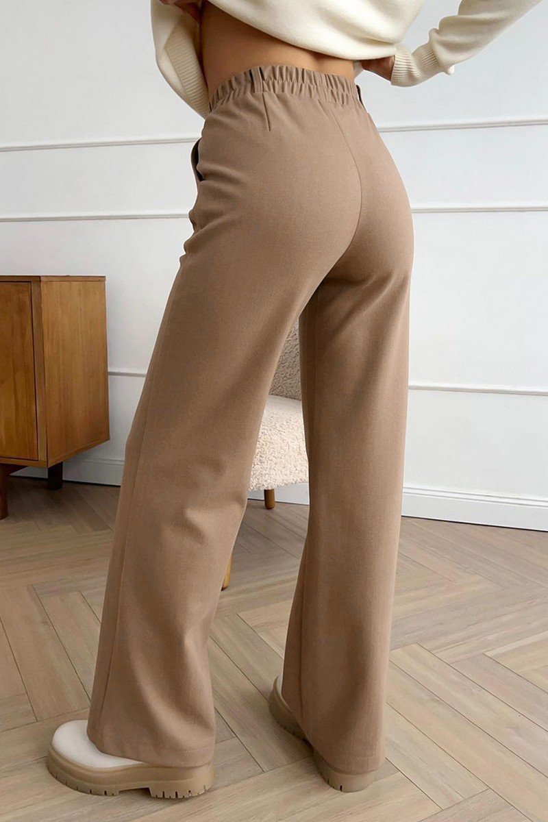 WOMEN COZY ELASTIC WAIST LONG WORKING OUT PANTS