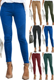 WOMEN'S SKINNY SLACKS COTTON BLEND HIGH WAIST BASIC SIMPLE CLASSIC STYLE CASUAL DAILY FULL LENGTH COMFORT SIMPLE PANTS