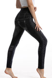 WOMEN'S TIGHTS PANTS TROUSERS FULL LENGTH FAUX DENIM STRETCHY HIGH WAIST FASHION CASUAL WEEKEND