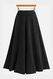 MIDI LENGTH HIGH WAIST CASUAL SKIRT - Doublju