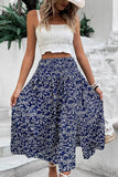 HIGH WAIST FLORAL PRINTING WOMEN SKIRT - Doublju