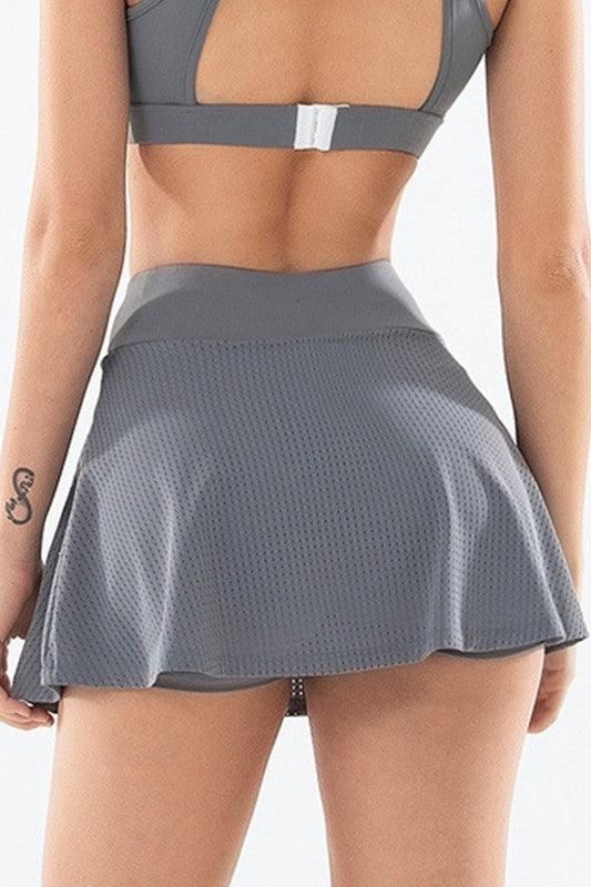 HIGH WAIST YOGA FASHION SPORTS SKIRT - Doublju