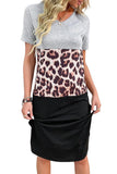 SHORT SLEEVE MULTI PRINTED MAXI DRESS - Doublju