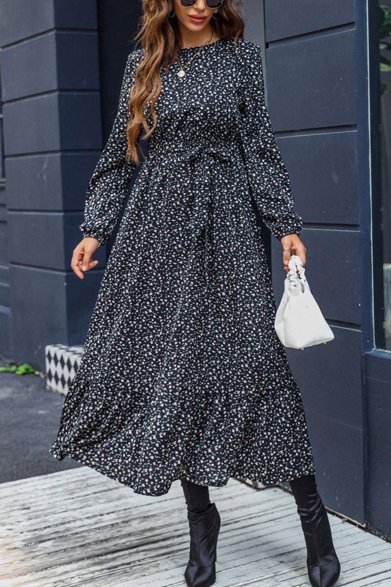 WOMEN POLKA DOT PRINTING LONG SLEEVE MAXI DRESS
100% POLYESTER
SIZE S-M-L
MADE IN CHINA