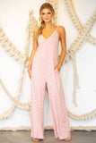 LOOSE FIT SPAGHETTI STRAP POCKET JUMPSUIT - Doublju