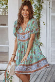 SUMMER PRINT SMALL FRESH HOLIDAY DRESS - Doublju