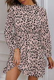 WOMEN LEOPARD PRINTNG RUFFLE HIGH NECK MINI DRESS
100% POLYESTER
SIZE S-M-L
MADE IN CHINA
