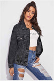 BUTTON CLOSUER DENIM JACKET - Doublju