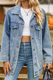 WOMEN OVERSIZED BUTTON UP DANDY DENIM JACKET