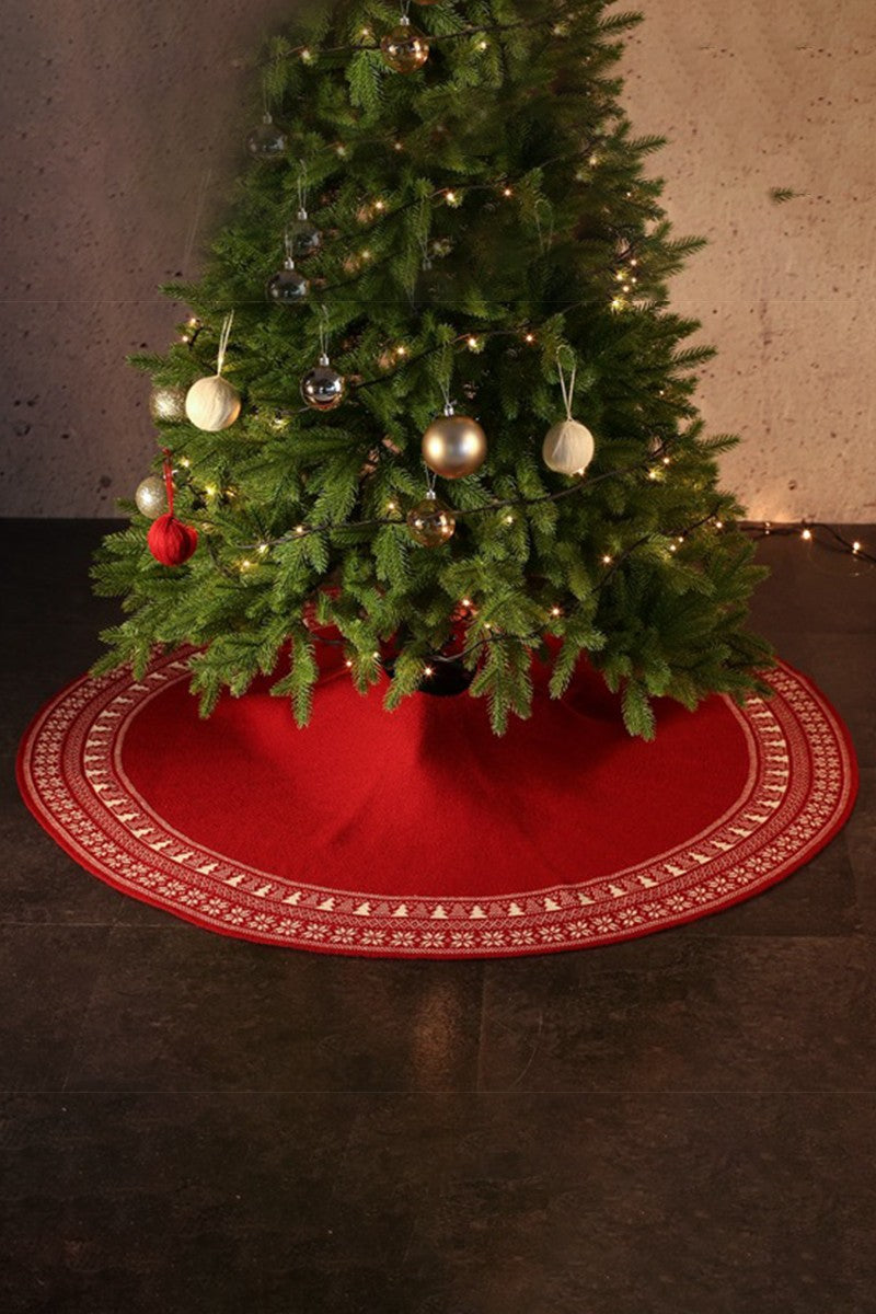 CHRISTMAS DECORATIONS SNOWFLAKE TREE SKIRT