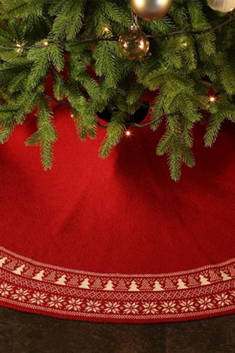 CHRISTMAS DECORATIONS SNOWFLAKE TREE SKIRT