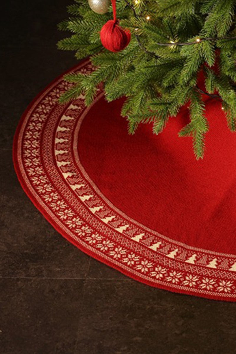 CHRISTMAS DECORATIONS SNOWFLAKE TREE SKIRT