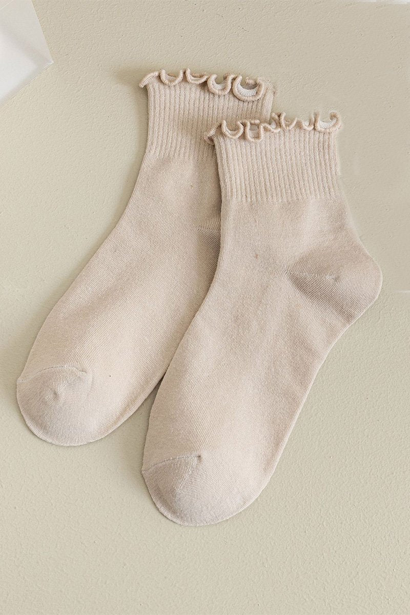 RUFFLED WOMEN ANKLE SOCKS