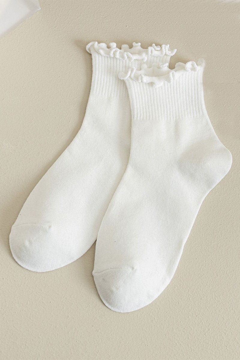 RUFFLED WOMEN ANKLE SOCKS