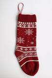 SNOWFLAKE EMBROIDERY CHRISTMAS STOCKING