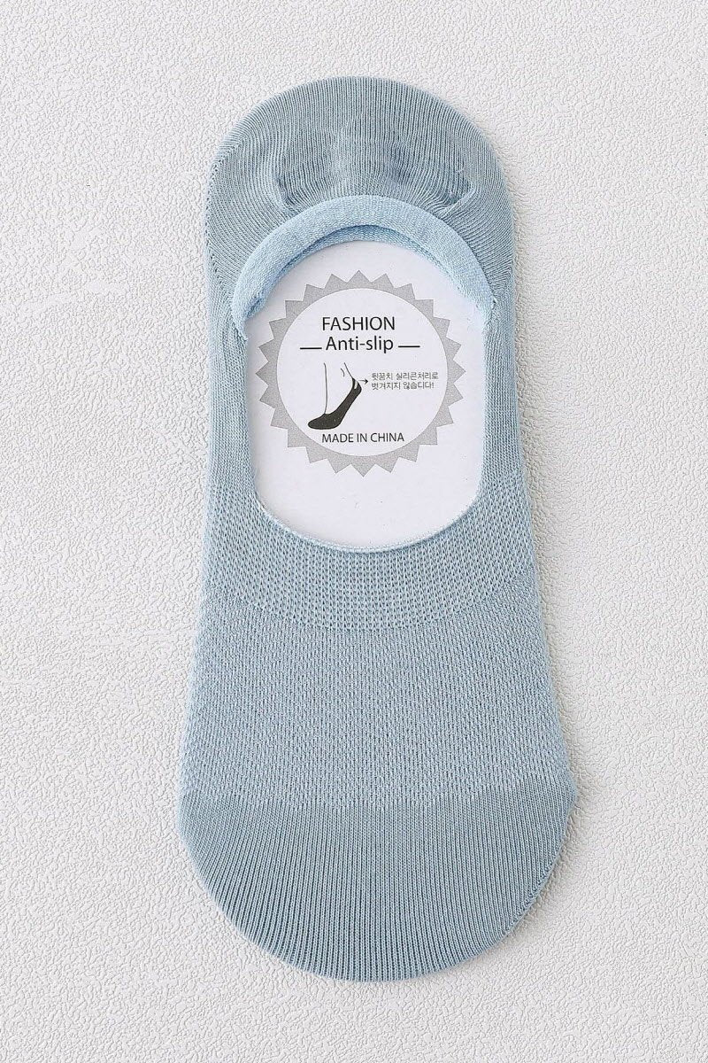 SOLID COLOR BREATHABLE COTTON SHORT SOCKS