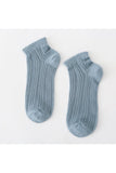 SOLID COLOR MESH BREATHABLE SOCKS