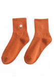 FLOWER EMBROIDERY TRENDY SOCKS