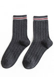 TWISTED PATTERN CASUAL TRENDY SOCKS