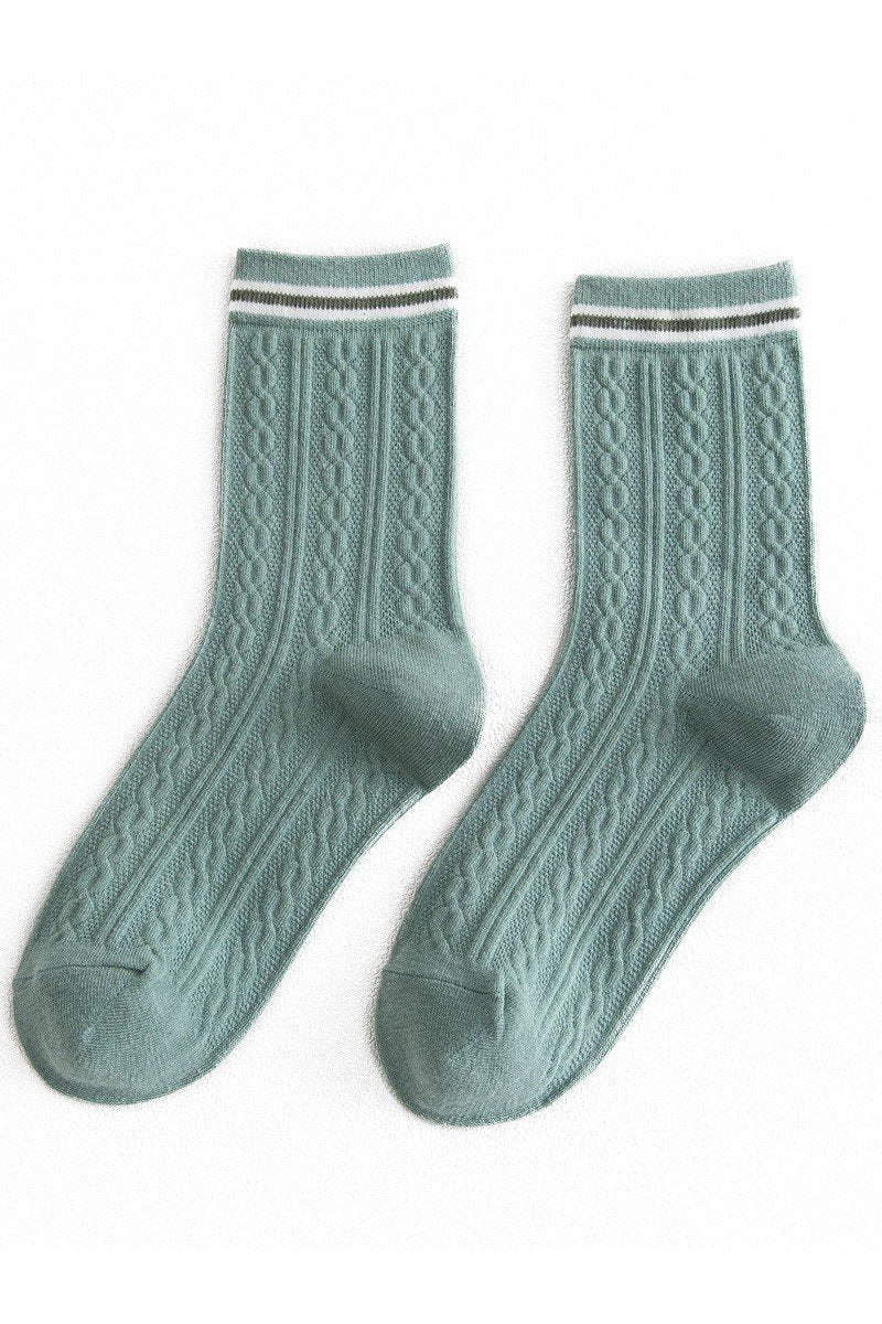 TWISTED PATTERN CASUAL TRENDY SOCKS