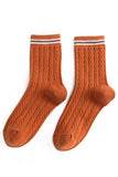 TWISTED PATTERN CASUAL TRENDY SOCKS