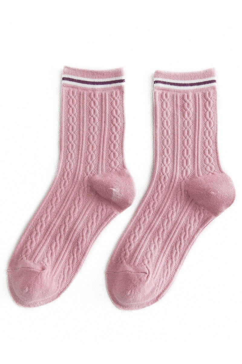 TWISTED PATTERN CASUAL TRENDY SOCKS