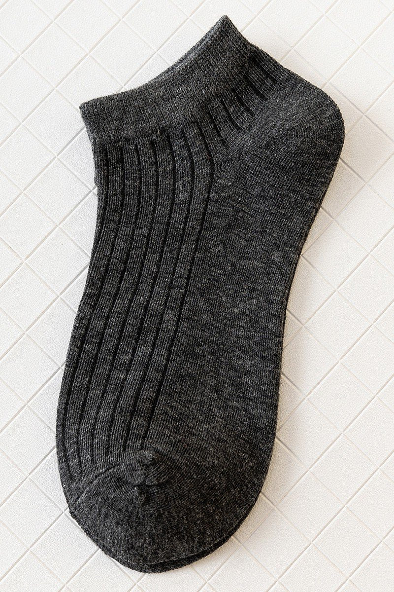 INSTEP VERTICAL WRINKLE ANKLE SOCKS